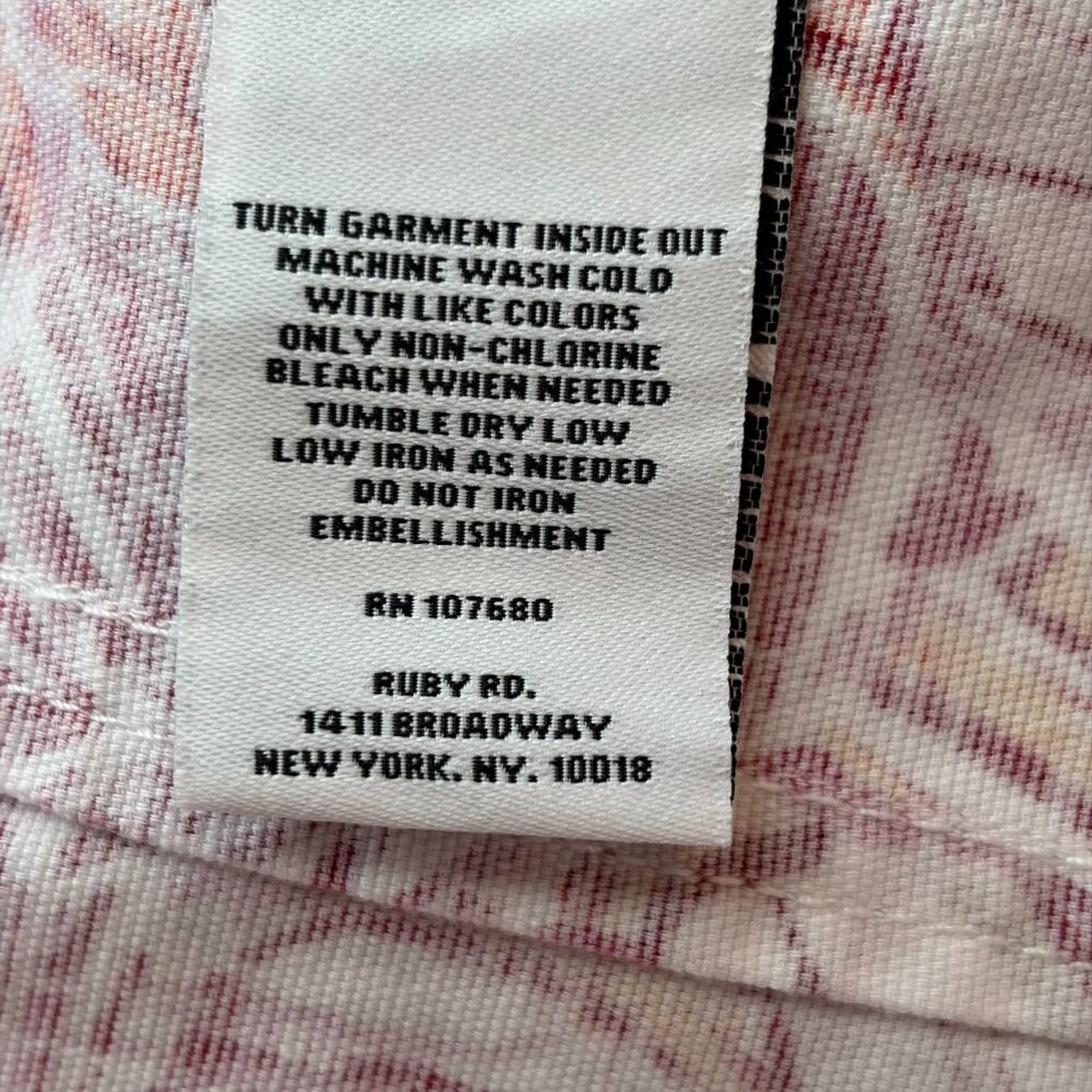 Ruby Rd Snap Front Jacket Island Tropical Raffia … - image 13